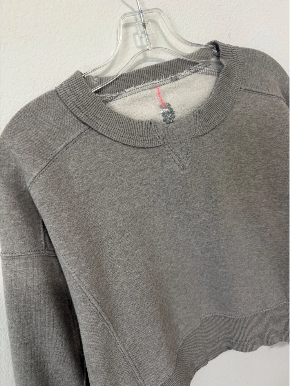 Free People Movement Long Sleeve Crew Neck Cropped Pullover Sweatshirt Size XS
